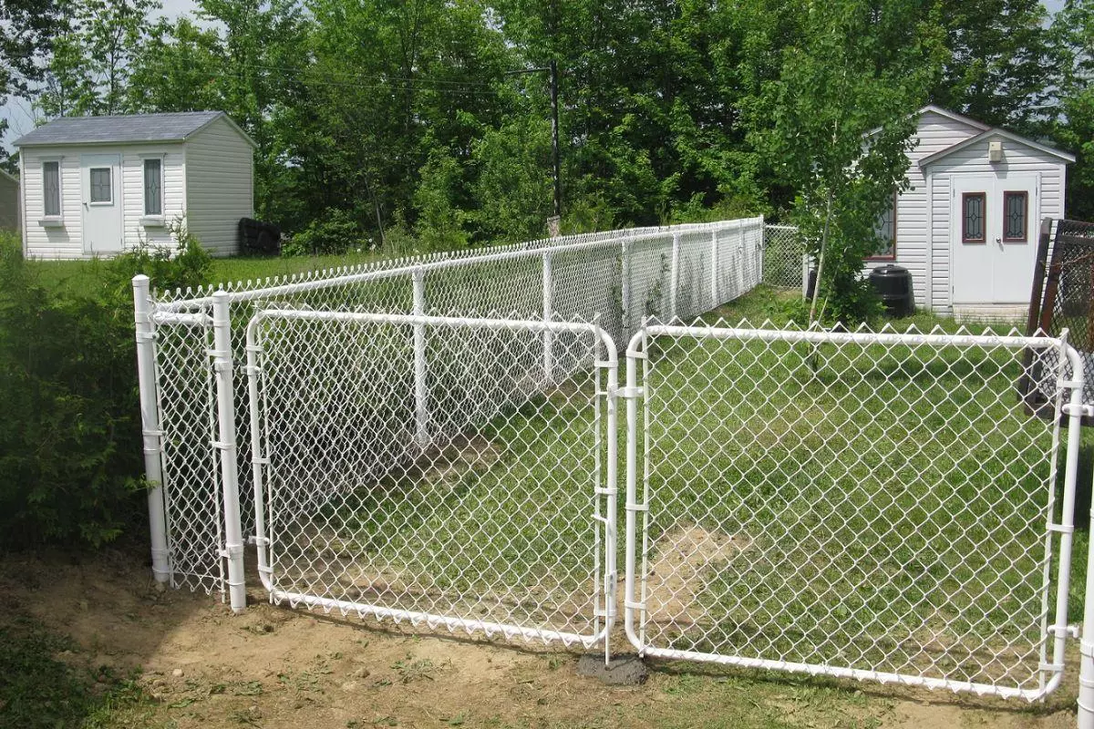 clotures maille blanche avec porte 7045 xxxl